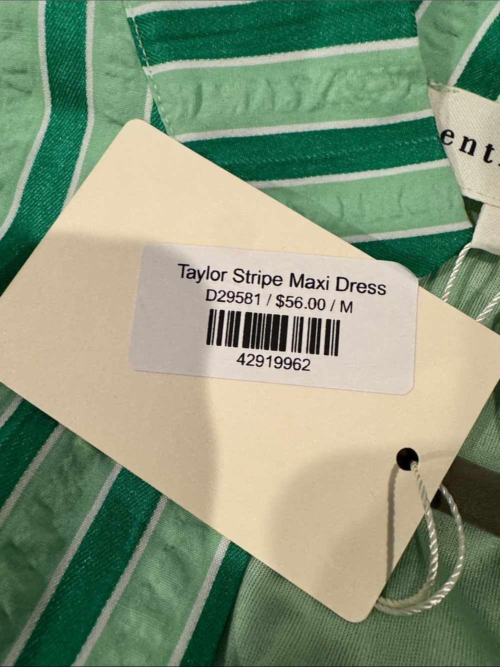 Entro green striped midi - Picture 6 of 6